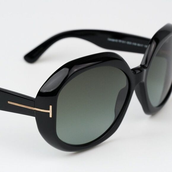 NEW Tom Ford FT1011/S 01B GEORGIA-02 Black Square Oversized Women Sunglasses - Picture 7 of 15